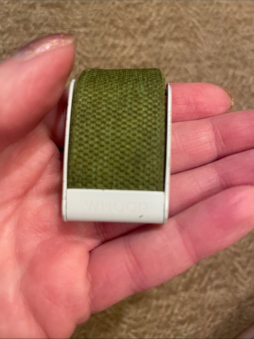 WHOOP 4.0 Proknit band with clasp in Green - Picture 2 of 5